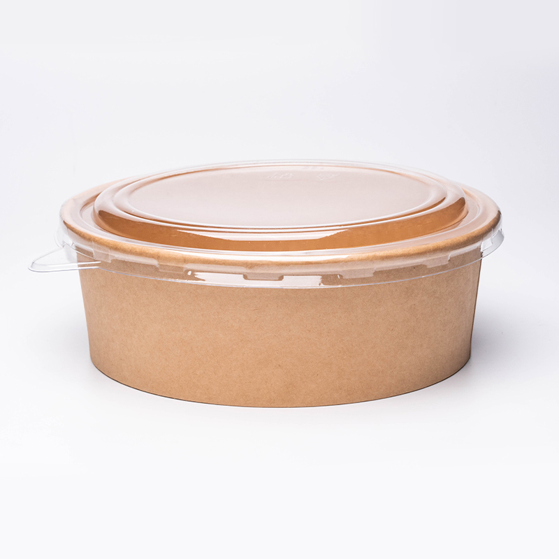 Круглая бумажная миска