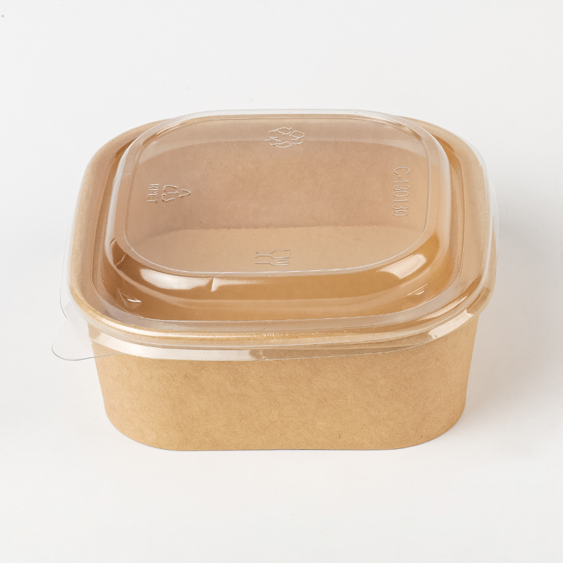 Прямоугольная и квадратная бумажная миска