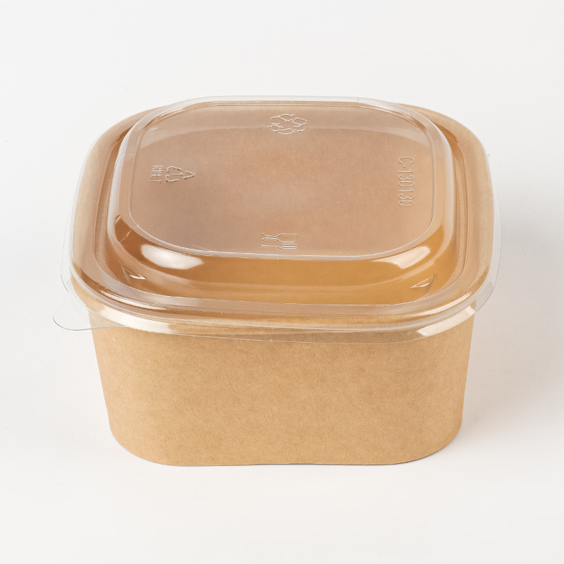 Прямоугольная и квадратная бумажная миска