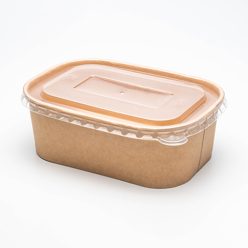 Прямоугольная и квадратная бумажная миска